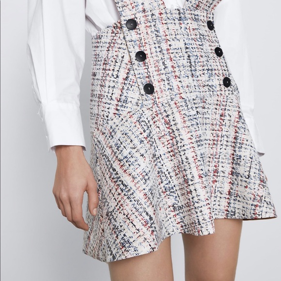 NWT Zara Pinafore Jumper Dress Size Small - Picture 3 of 6